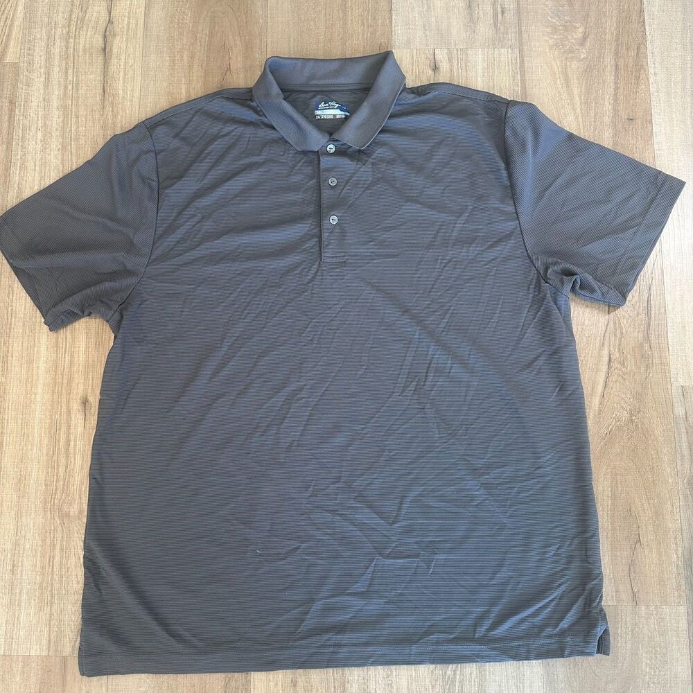 Ben Hogen Performance Golf Mens Dark Gray Polo Shirt 2XL XXL Sportswear